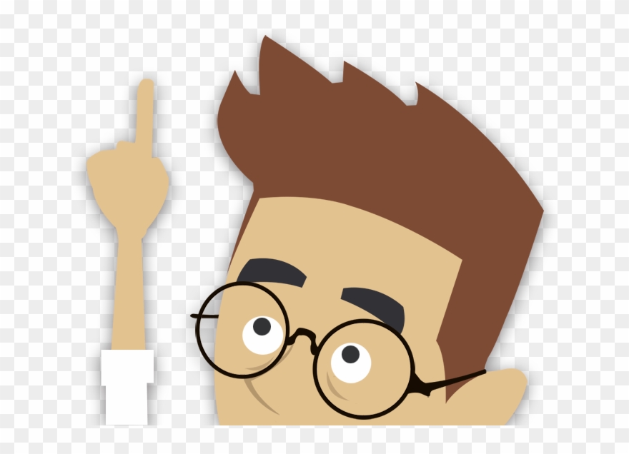 Person Who Points Up Clipart