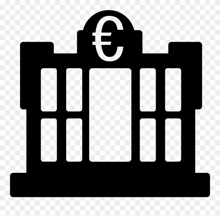 Bank Building Of Euros Comments Clipart