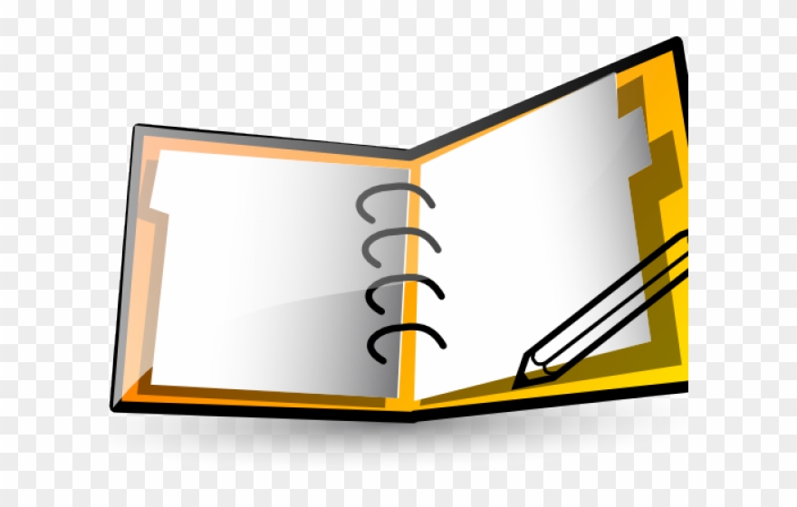 Notebook Clipart Open Notebook - Png Download