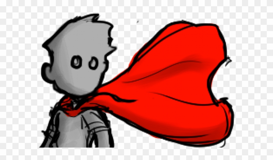 The Courageous Crimson Cape Clipart