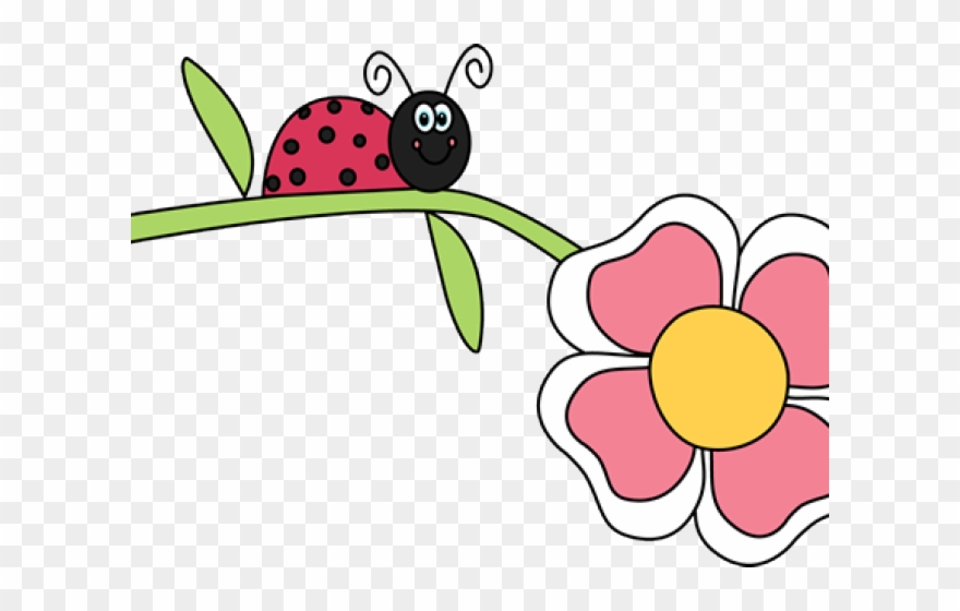 Bugs Clipart Flower - Png Download