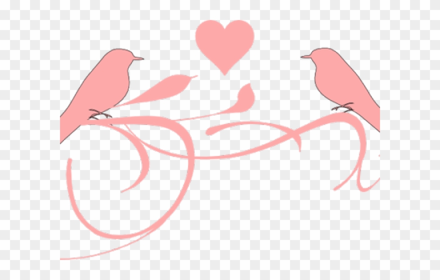 Love Birds Clipart Bridal Shower - Png Download