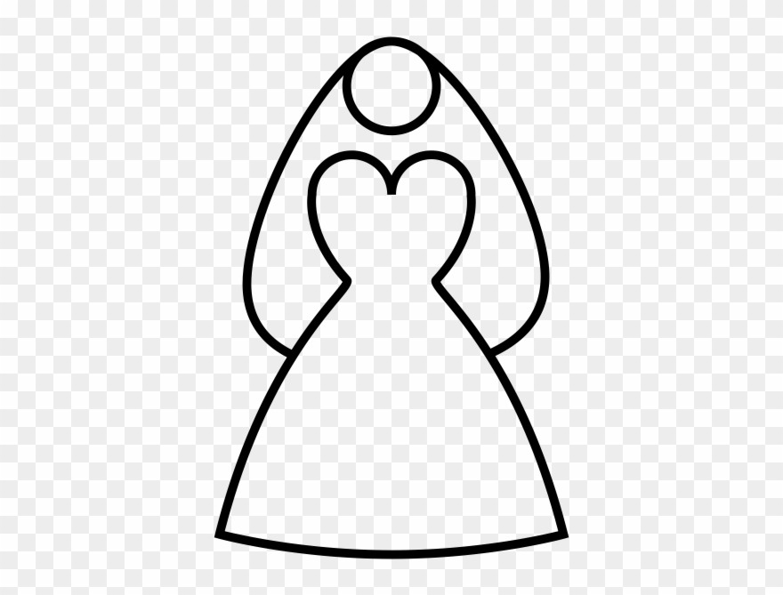 Bride Rubber Stamp Clipart