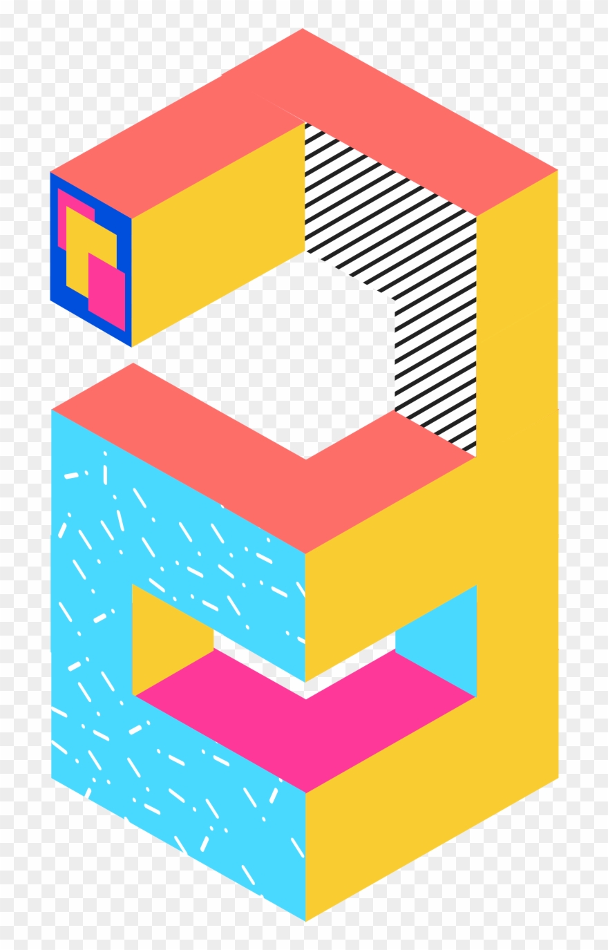 25d Stereo Memphis Space Png And Psd Clipart