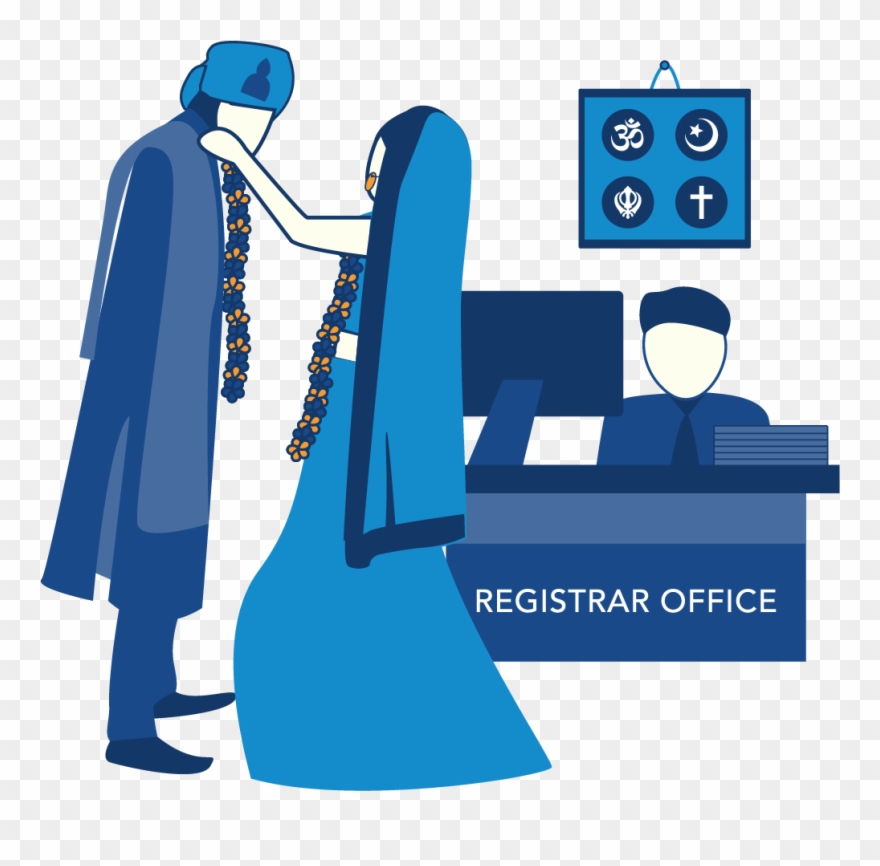 Court Marriage Clipart