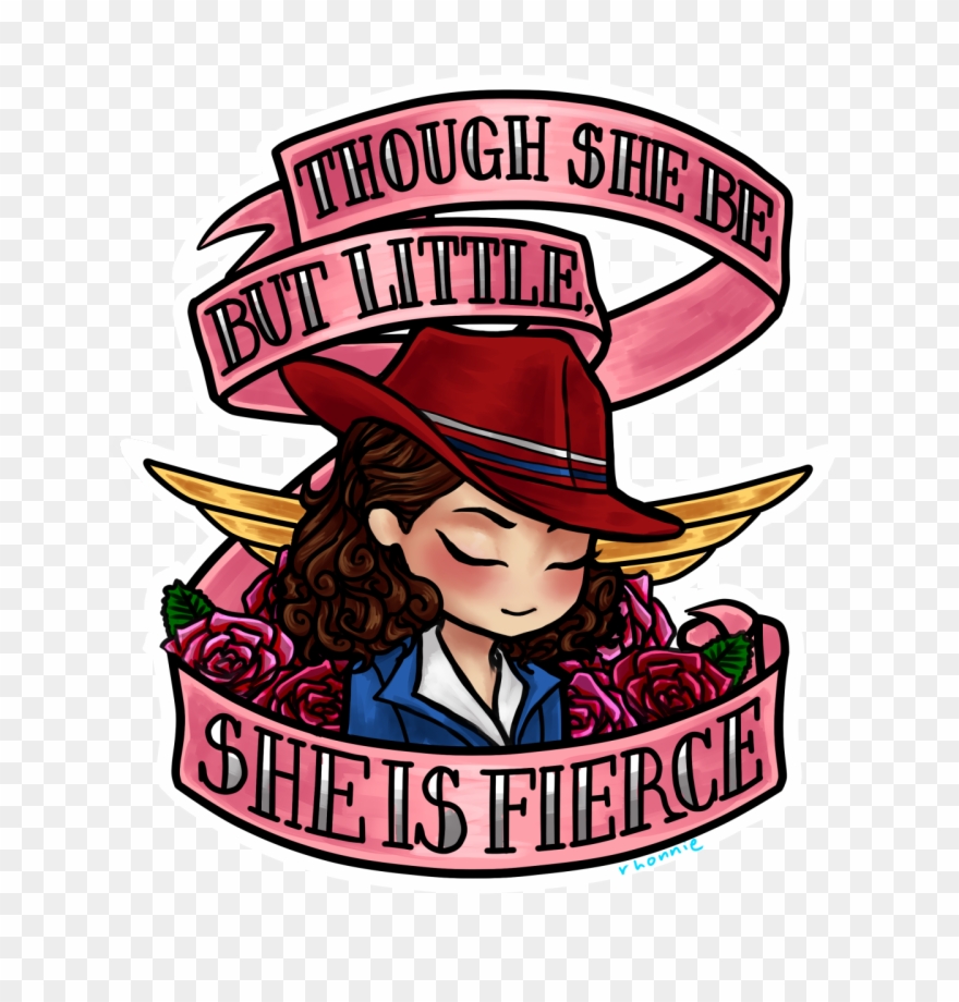 "tought She Be But Little, Se Is Fierce" Peggy Carter Clipart