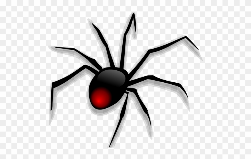 Black Widow Clipart Baby Spider - Png Download