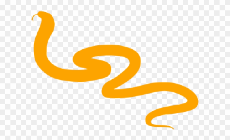 Long Clipart Orange Snake - Png Download