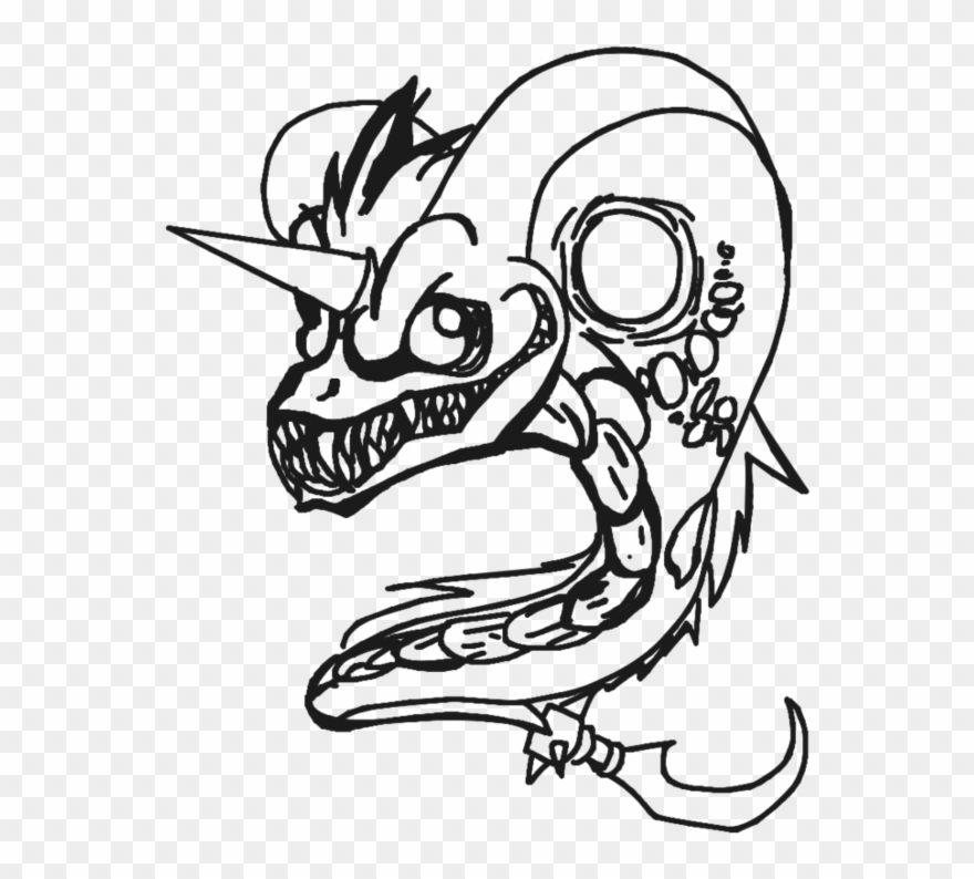 Clip Transparent Download Line Art Unicorn Sniper By - Png Download