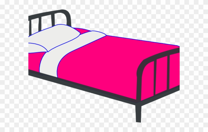 Bed Clipart Pink - Png Download