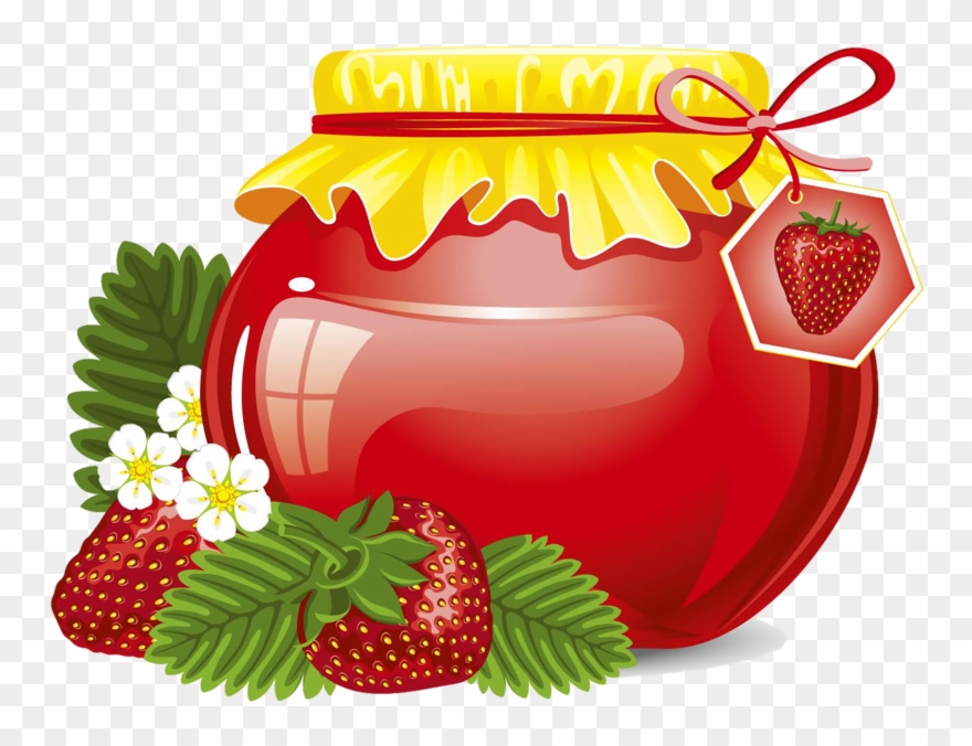 Strawberry Clipart Jar - Png Download
