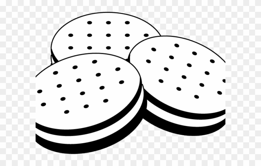 7 Biscuit Clipart Black And White Free Clip Art Stock - Png Download