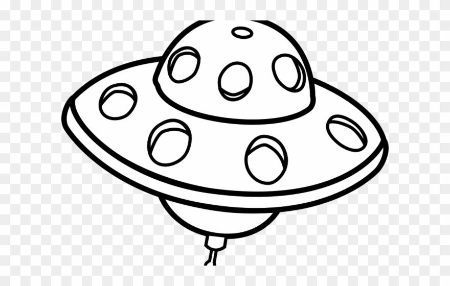 Ufo Clipart Line Art - Png Download