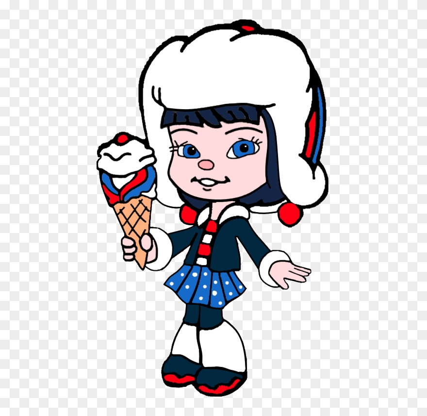 Adorabeezle Winterpop With Her Ice Cream Clipart