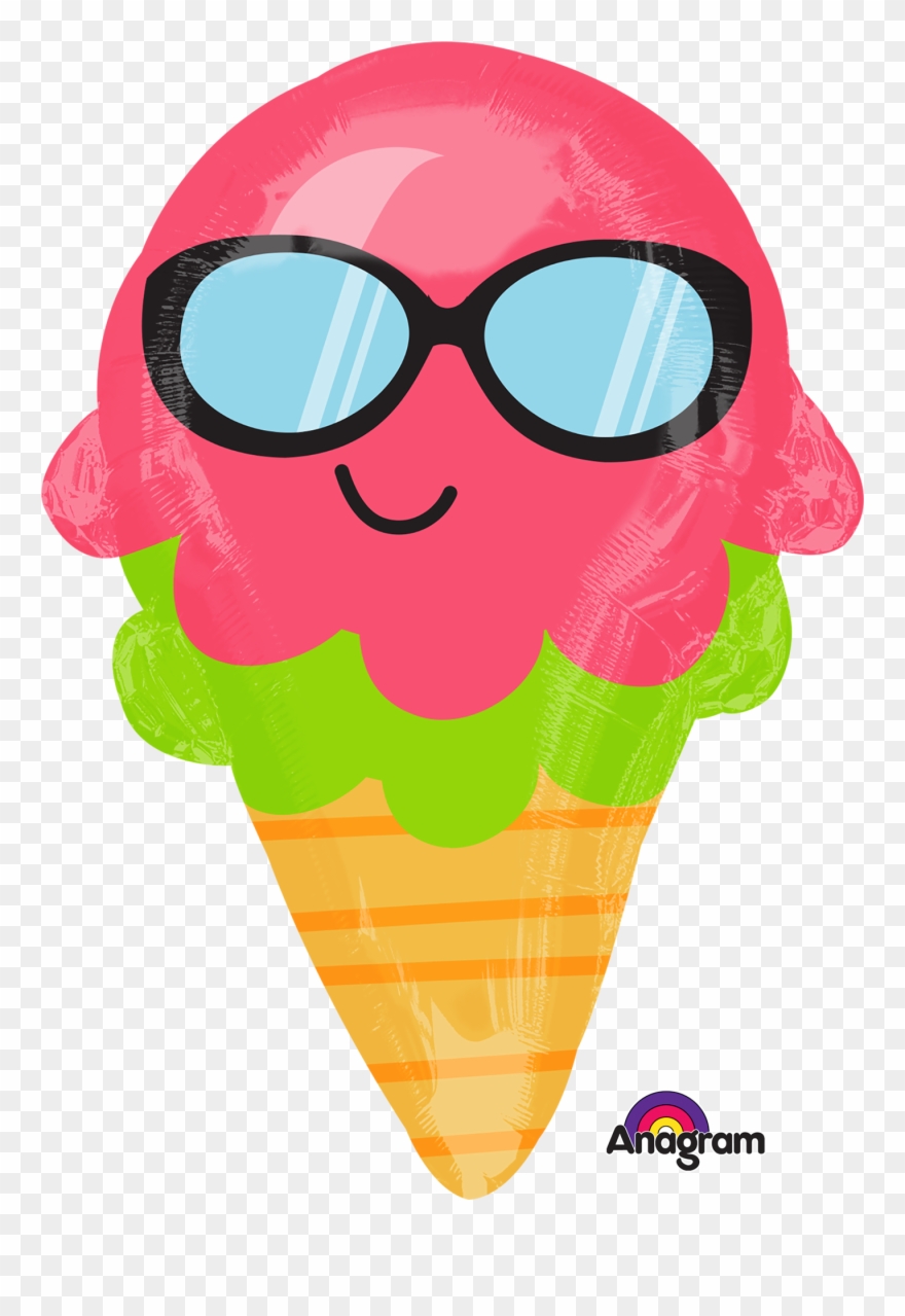 Fun In The Sun Icecreame Balloon 21" S50 Clipart