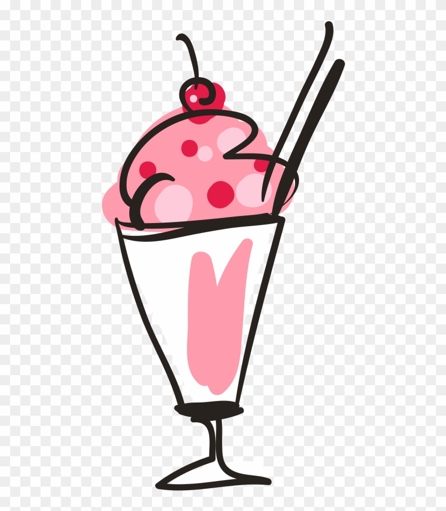 Ice Cream Cone Sundae Vector Material Clipart