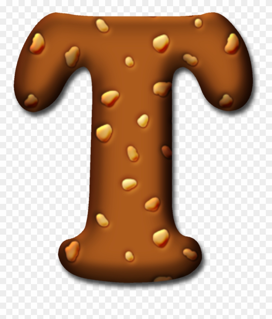 B *✿* Chocolate Letters, Food Alphabet, Letter T, Daughters Clipart