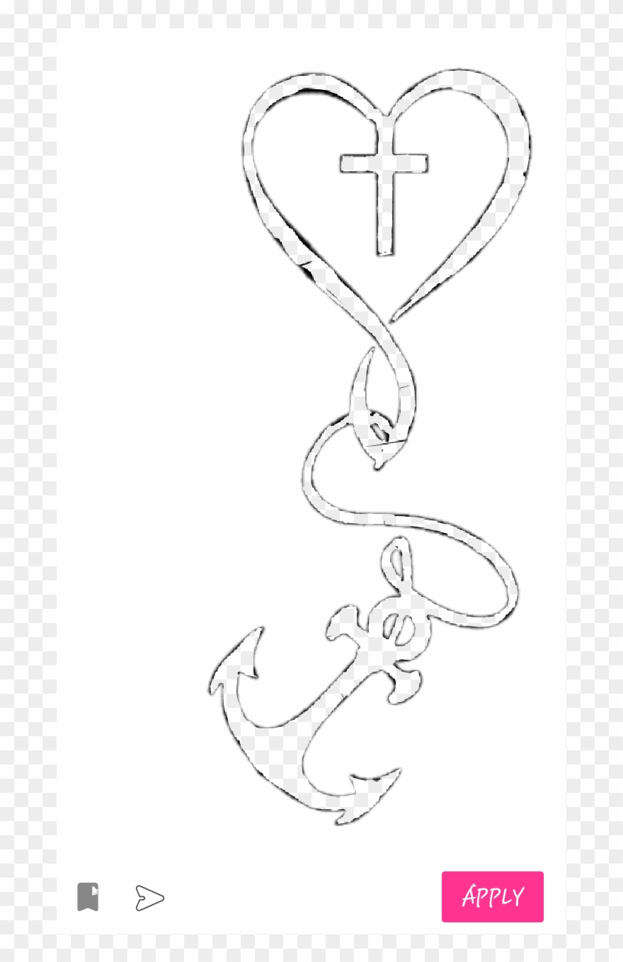 Heart Anchor Cross Clipart