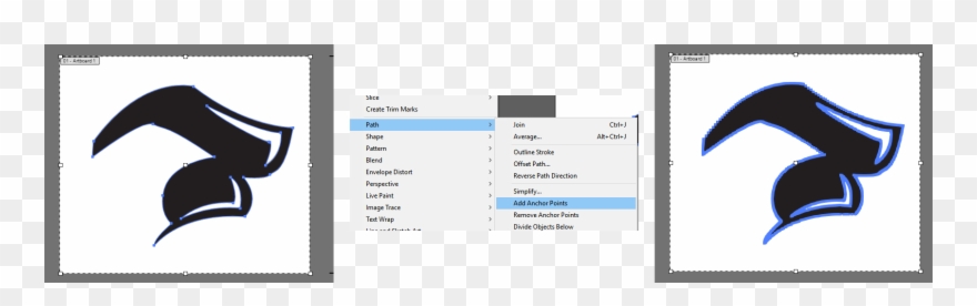 This Adds An Anchor Point Between All The Other Anchor Clipart