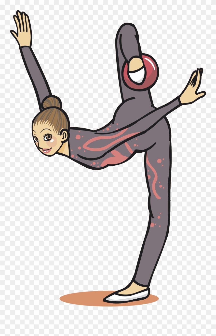Gymnastics Cartoon Transprent Png Free Download Art Clipart