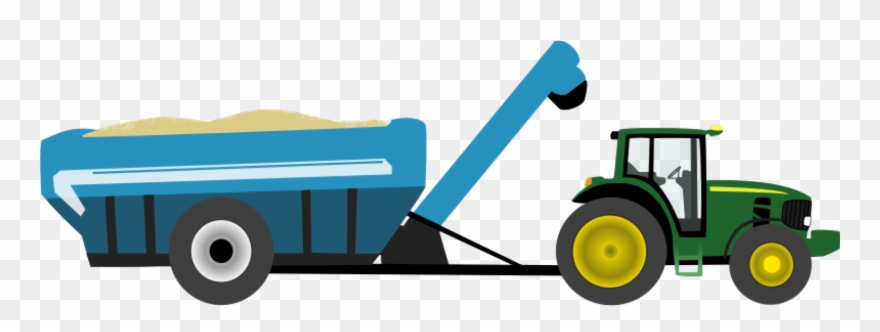 Clipart Farm Tractor - Png Download