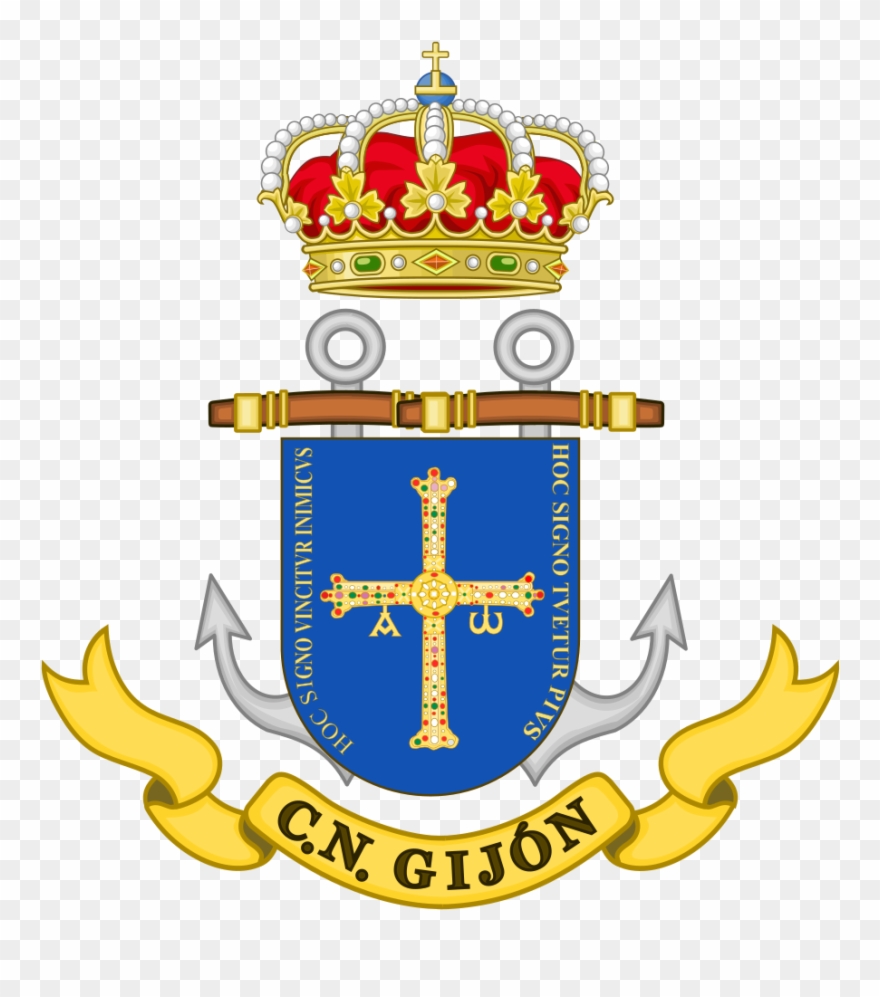 Coat Of Arms Of The Spanish Navy Naval Command Of Gijón Clipart