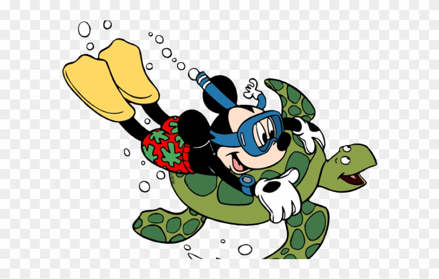 Turtle Clipart Scuba - Png Download