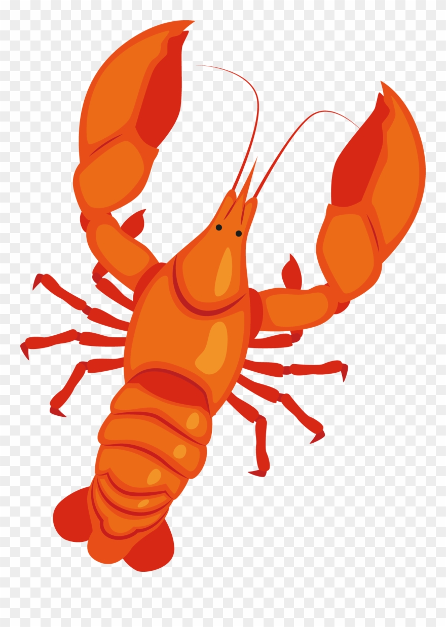 Seafood Lobster Cartoon Clip Art - Png Download