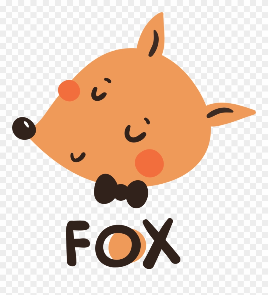 La Fox Cute Cartoon Animalite Vector Material Clipart