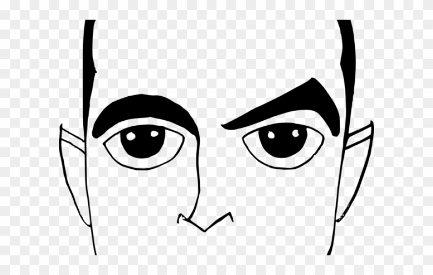 Expression Clipart Man Eye - Png Download