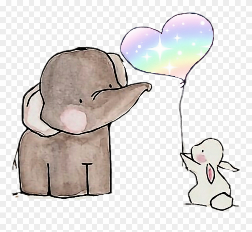 Rabbit Balloon Rainbow Friends Clipart