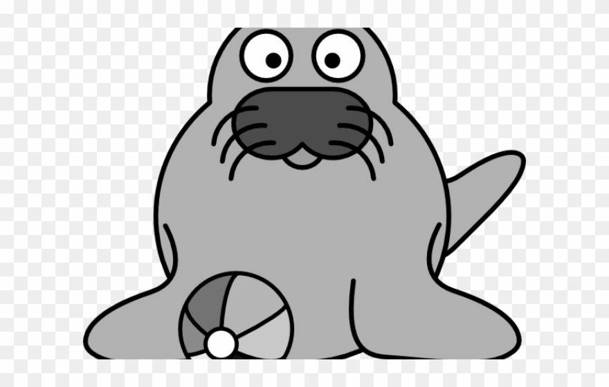Elephant Seal Clipart Seal Animal - Png Download