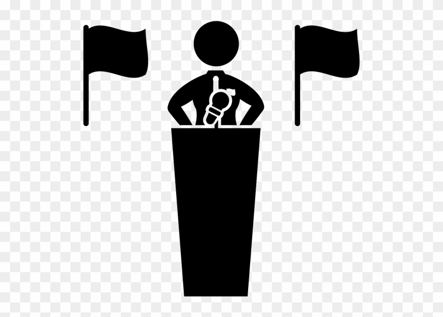 Press Conference Rubber Stamp Clipart