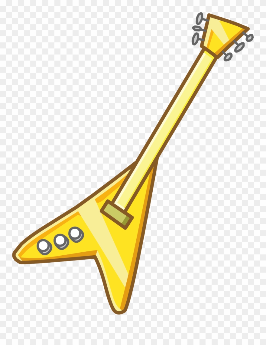 Golden Guitar Clipart
