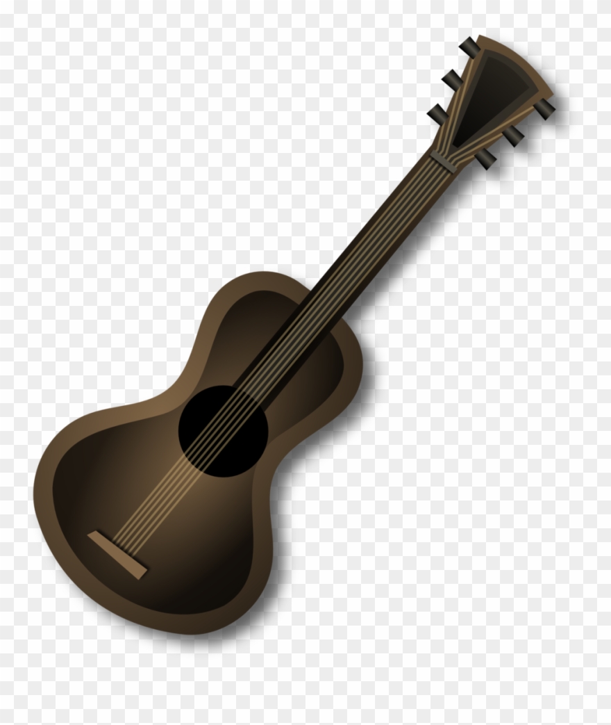 Brown Guitar Clipart