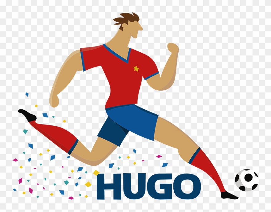 Adesivo Futebolista Campeão Do Mundo Clipart