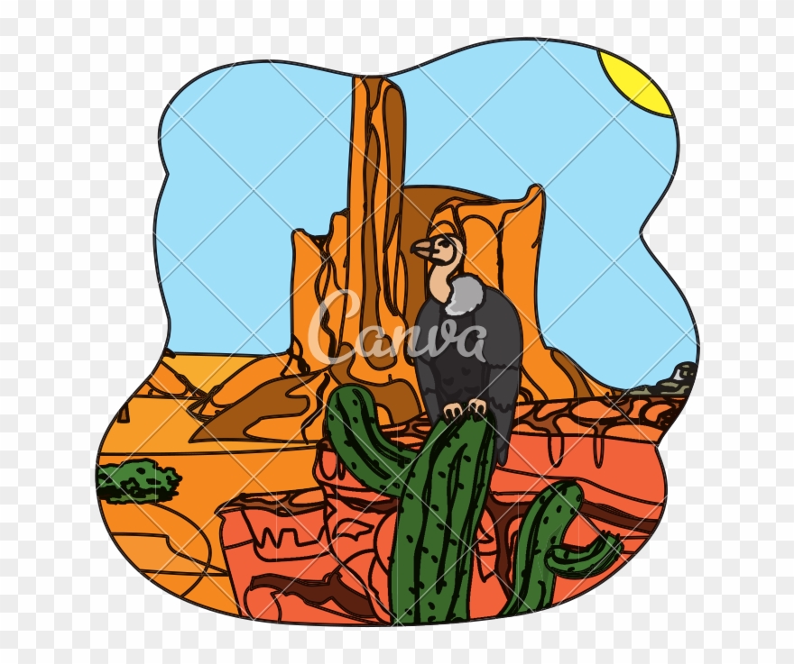 Color In The Cactus Clipart