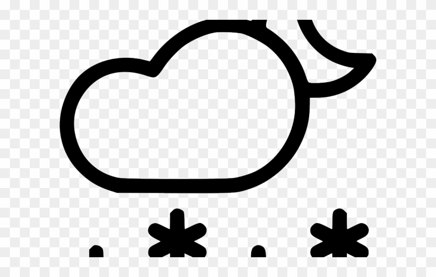 Snowfall Clipart Snow Weather - Png Download