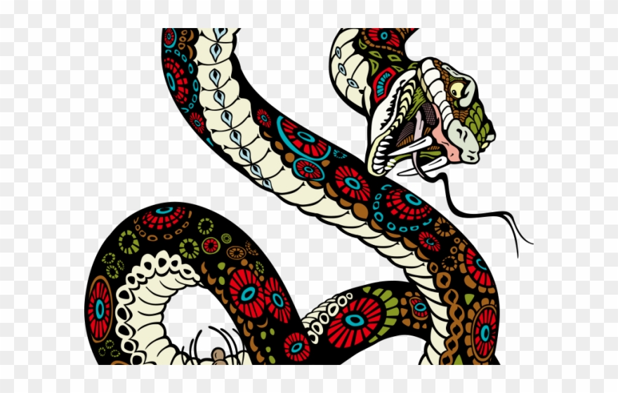 Drawn Serpent Tiger Snake Clipart