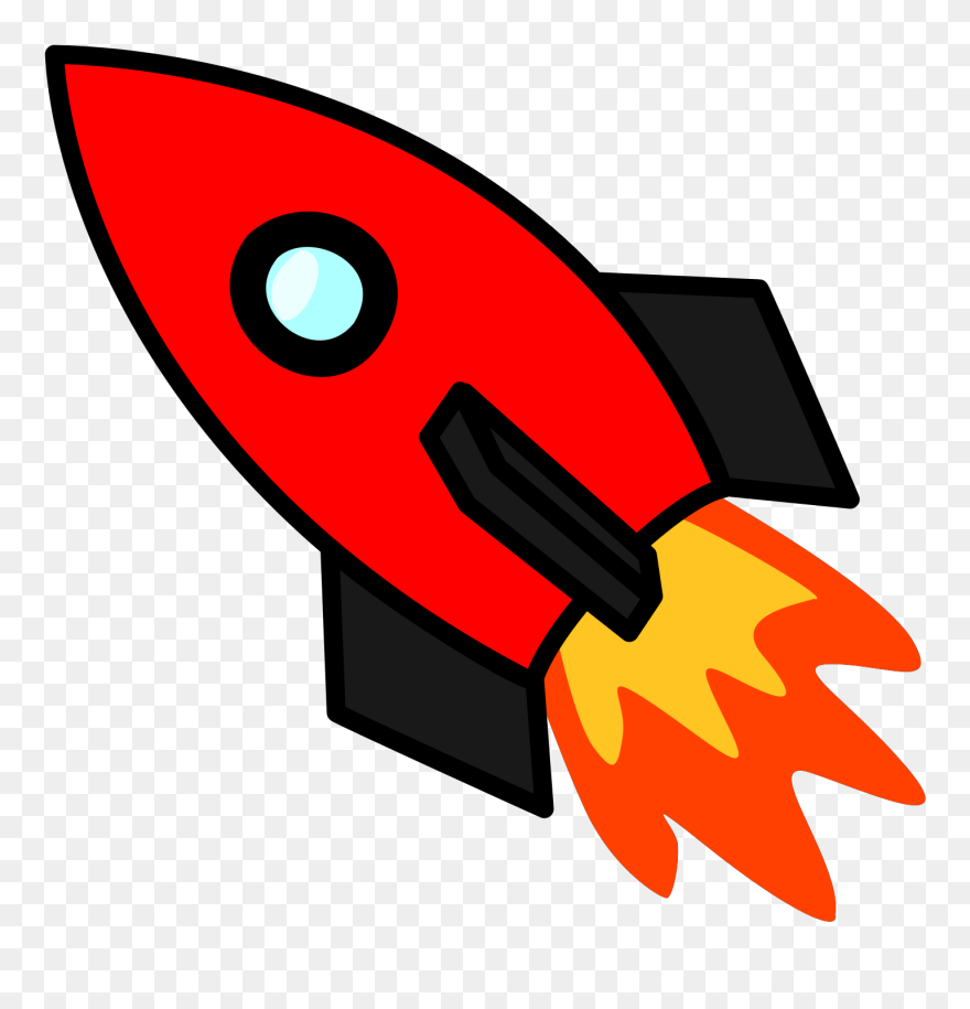 Red Rocket Clipart - Png Download