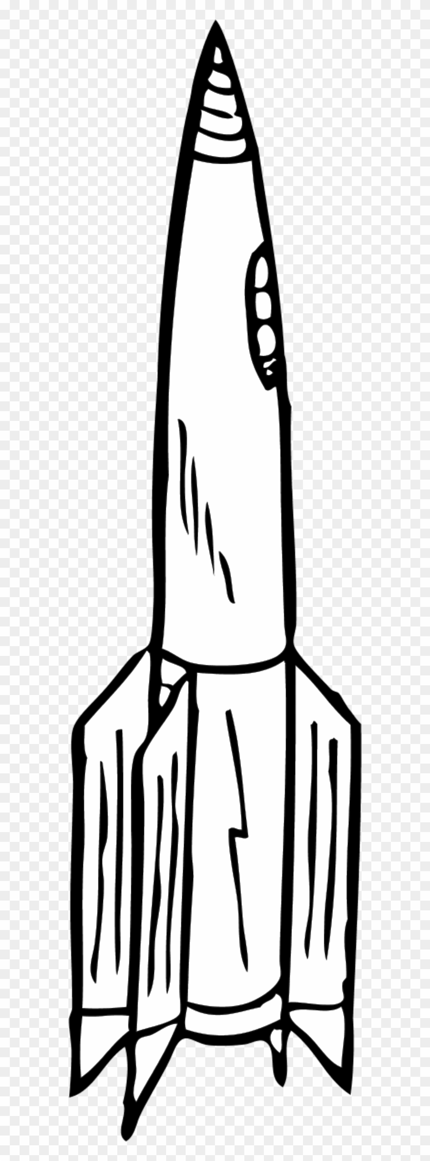 Rocket Free Download Best X Amp Gallery - Clip Art Black And White Rocket - Png Download