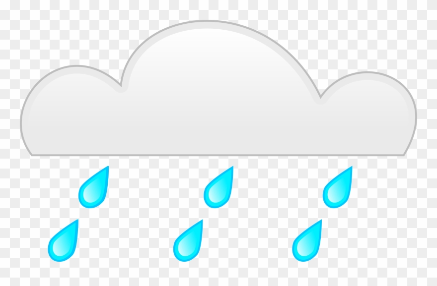 Rain Clipart Rainfall - Rainy Clouds Png Vector Transparent Png