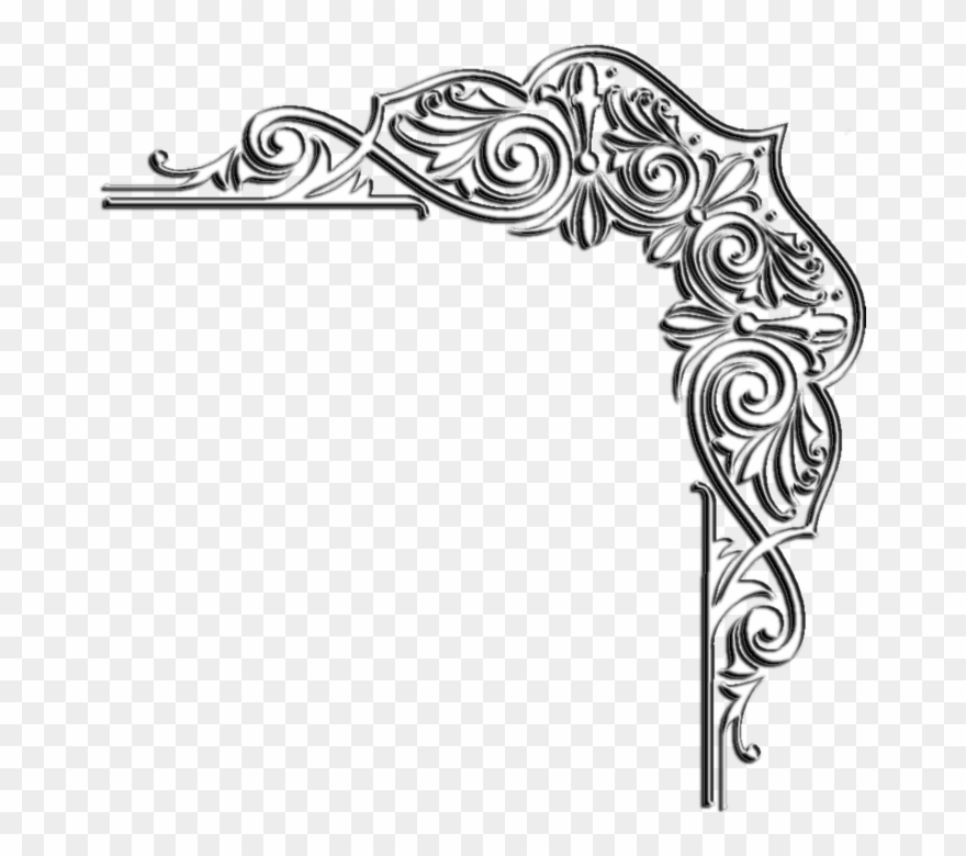 Corner - Indian Border Patterns Png Clipart