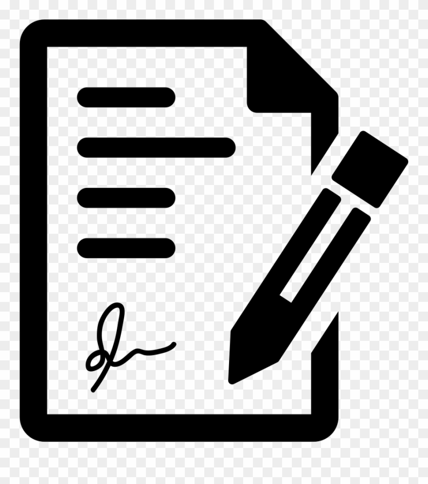 Signing The Contract Svg Png Icon Free Download - Contract Icon Png Clipart