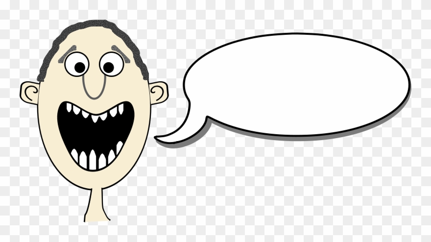 Free Cartoon Announce - Cartoon With Speech Bubbles Clipart