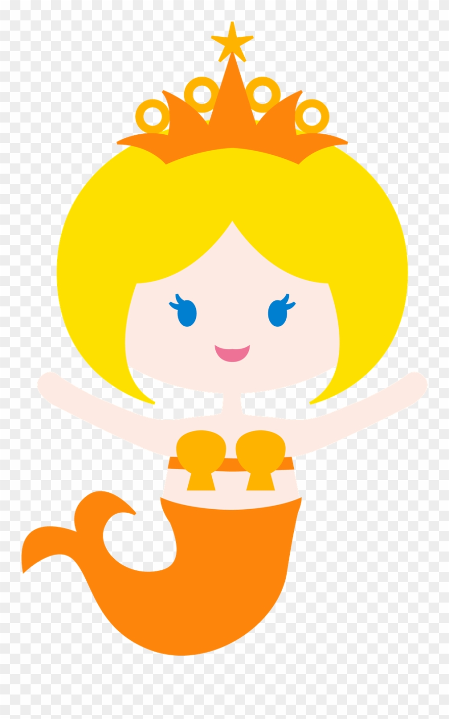 Princesas E Fadas - Mermaid Clipart