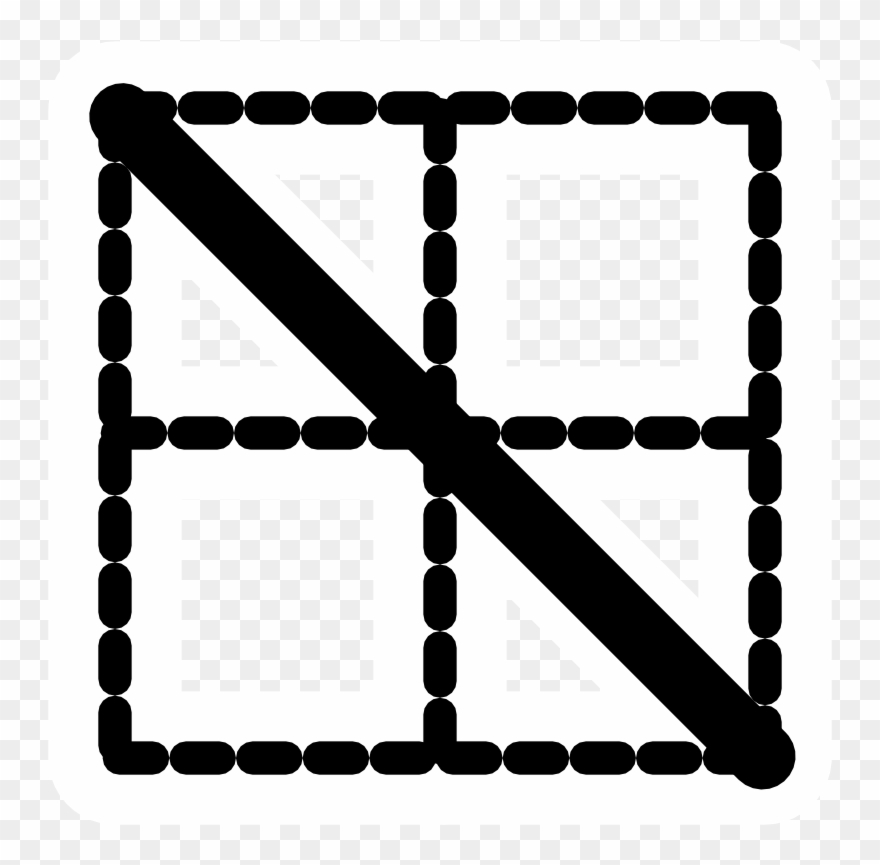 Mono Border Fall - Frame Grid Png Clipart