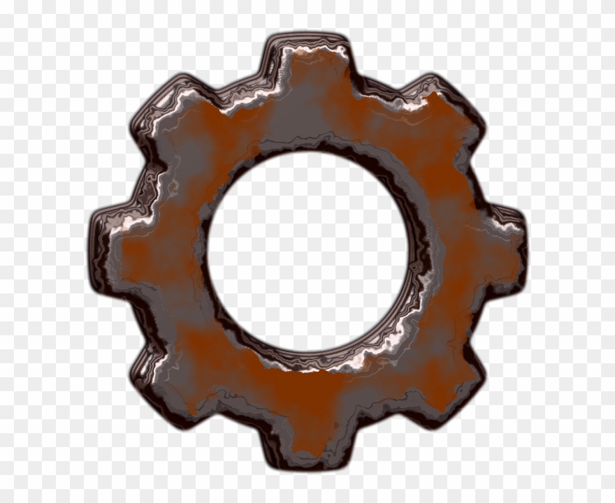 Gear - Rusty Gears Transparent Background Clipart