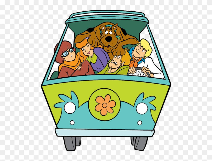 Mystery - Scooby Doo Gang Mystery Machine Clipart