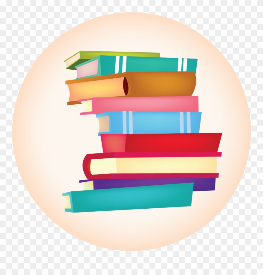 Club Avalon Free Public Library - Pile Of Books Clip Art - Png Download